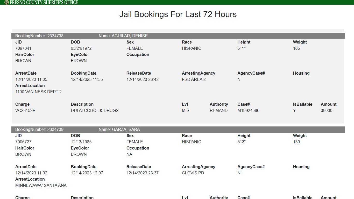 JailInfoBlazor - Fresno County Sheriff-Coroner's Office